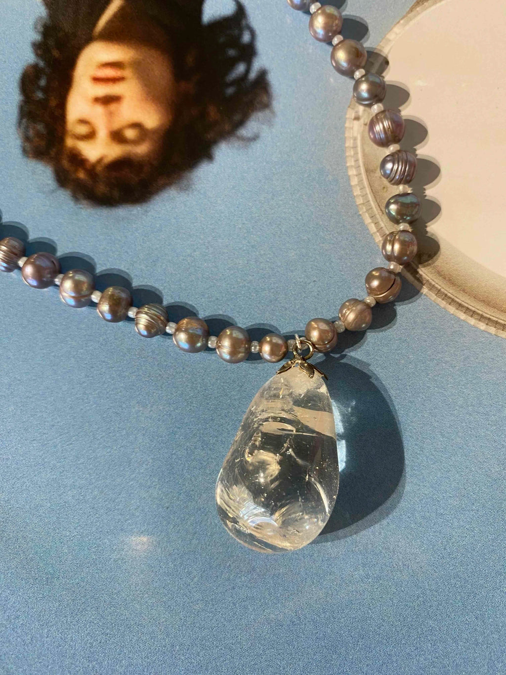 Dark Pearls meet Rock Crystal