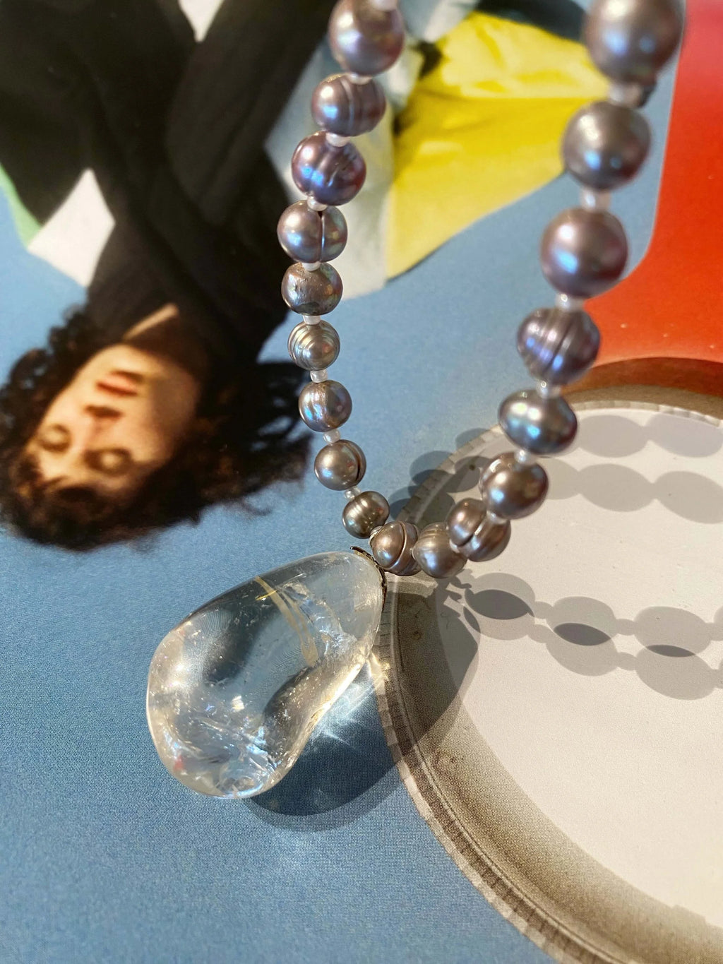 Dark Pearls meet Rock Crystal