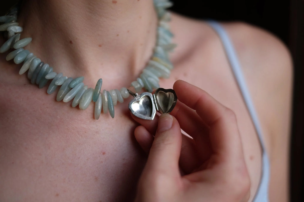Green &amp; Silver Heart