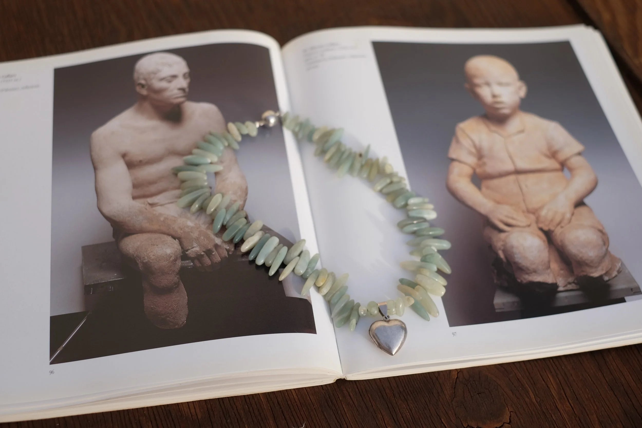 Green &amp; Silver Heart