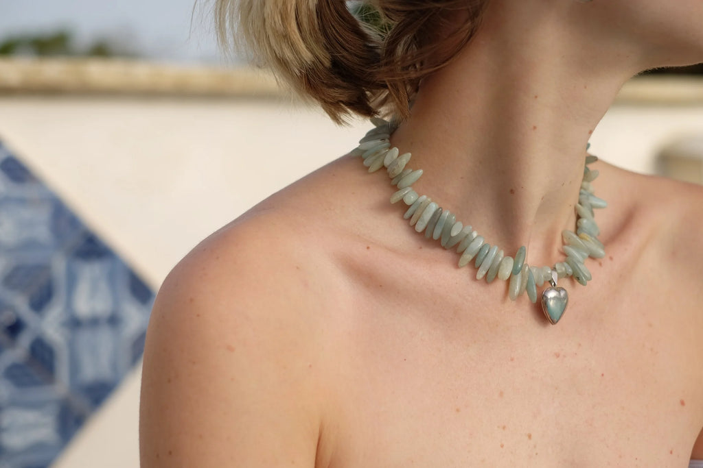 Green &amp; Silver Heart