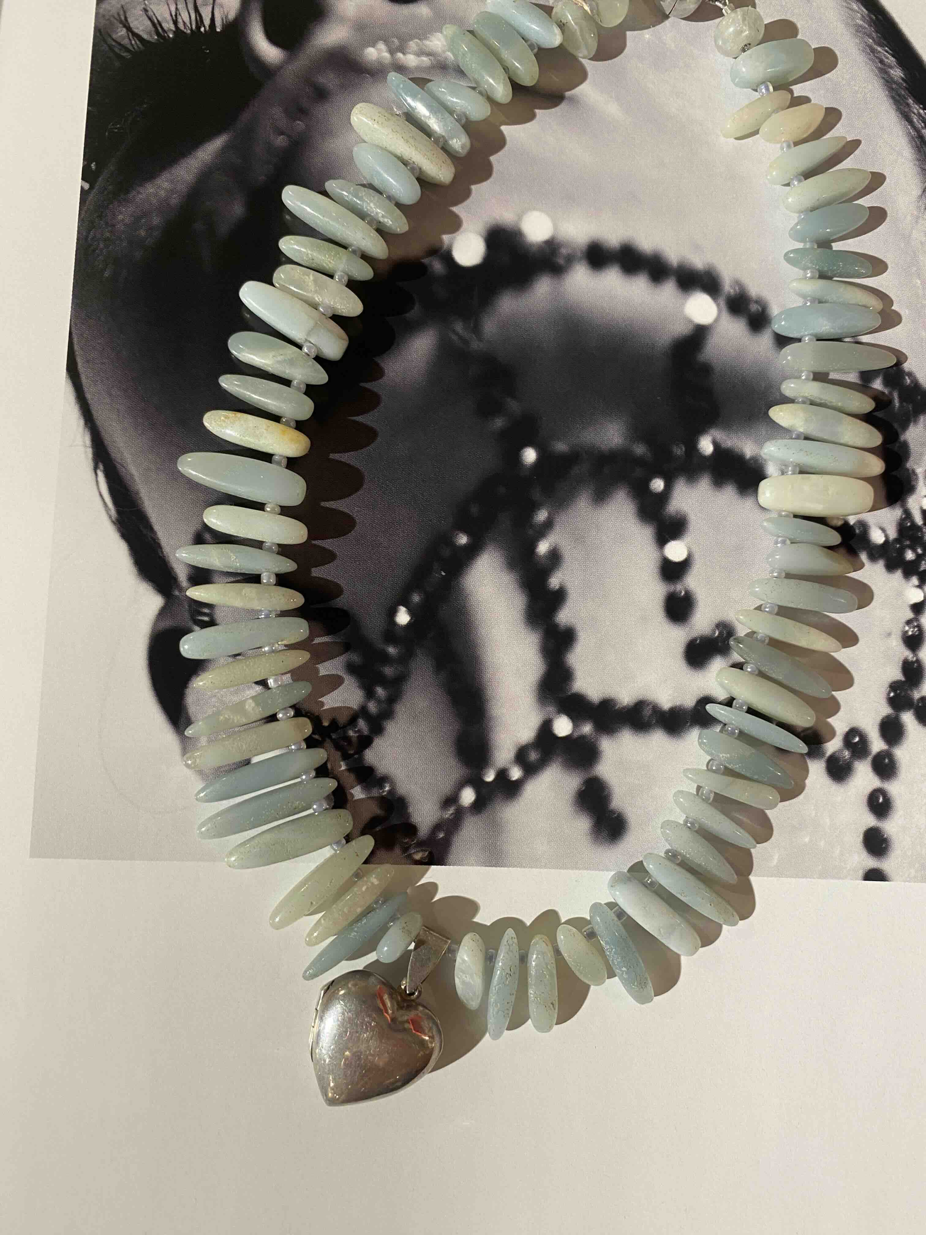 Green &amp; Silver Heart